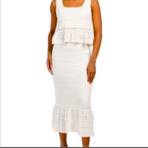 House of Harlow two piece knit skirt and top